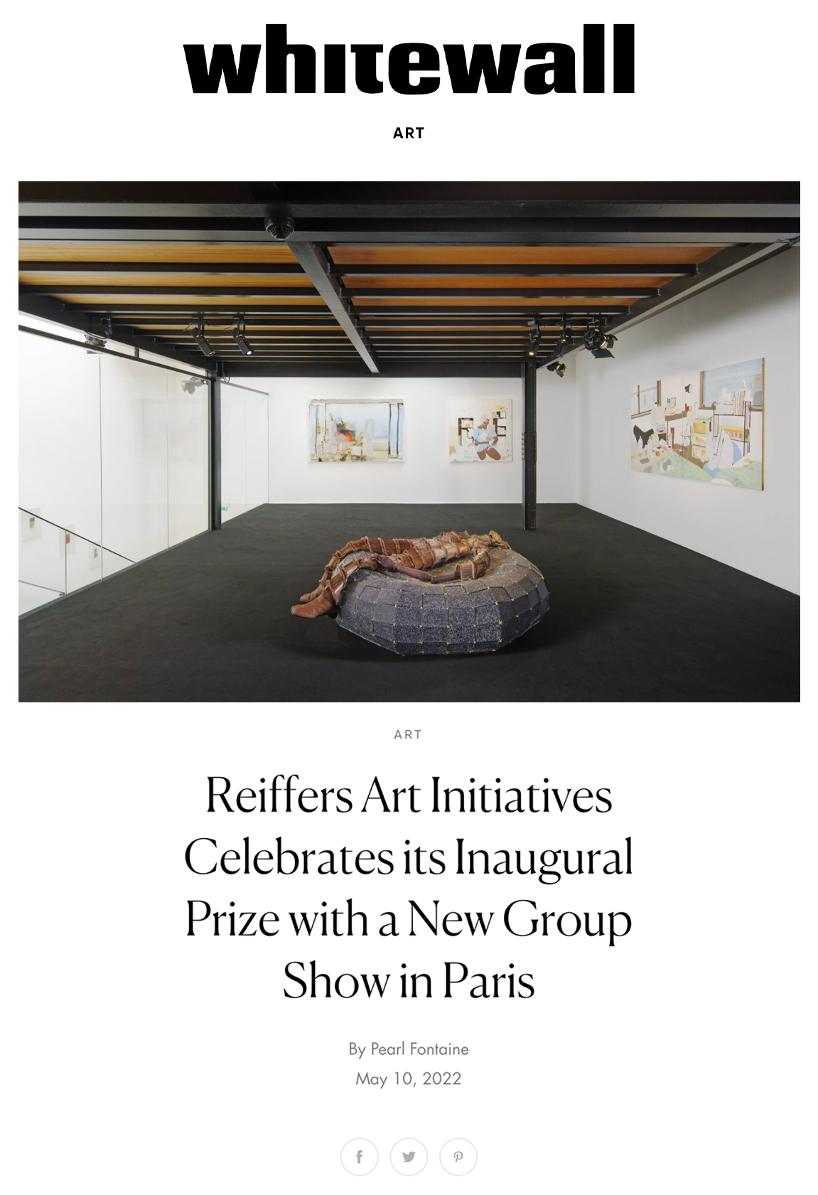 Reiffers Art Initiatives Celebrates its Inaugural Prize with a New Group Show in Paris