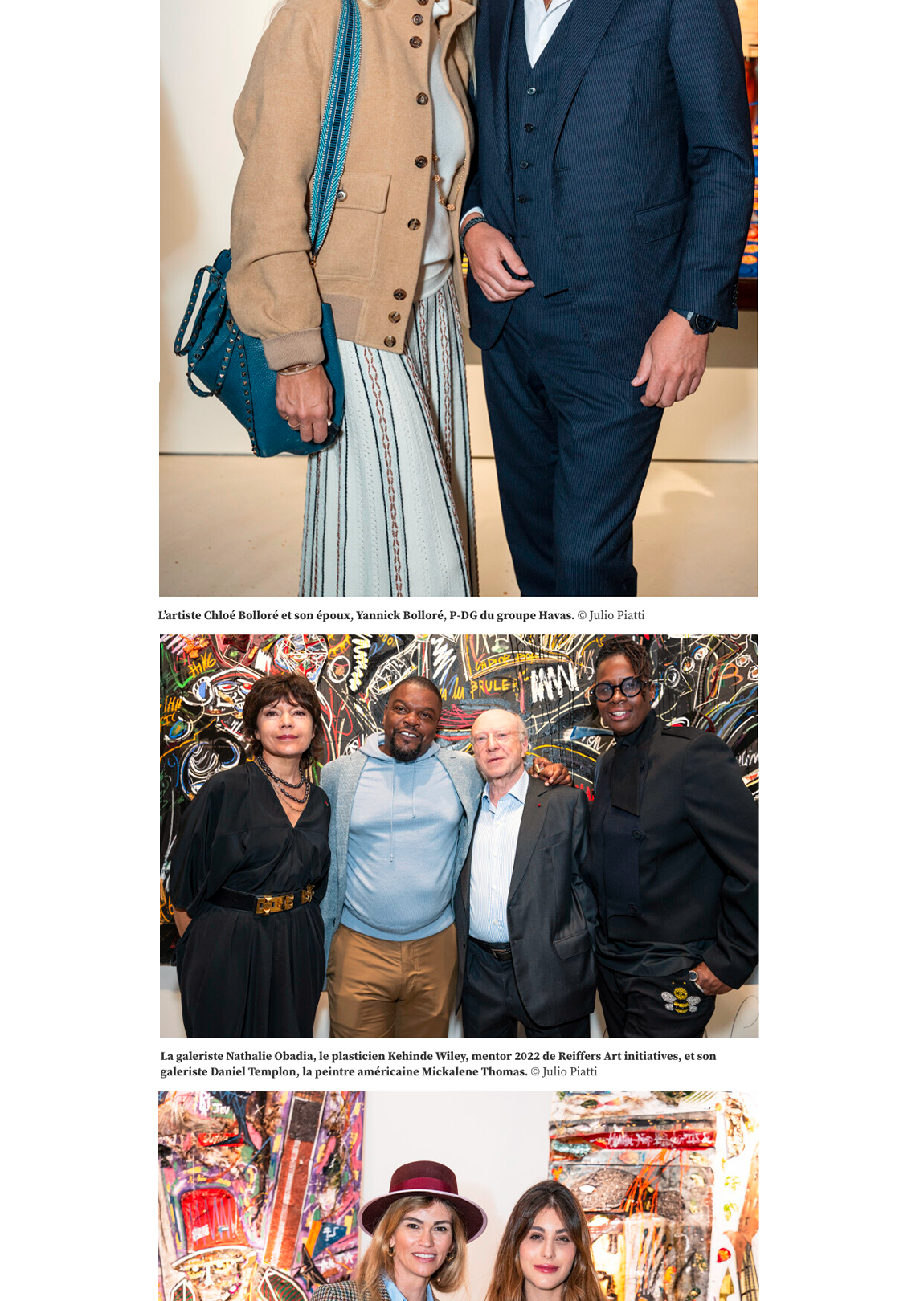 La soirée du fonds de dotation Reiffers Art Initiatives à l'Acacias Art Center