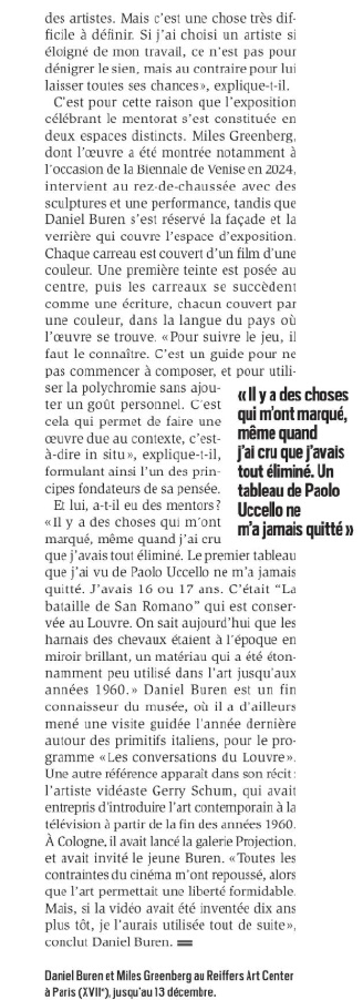 Daniel Buren, l'empreinte en noir et blanc 