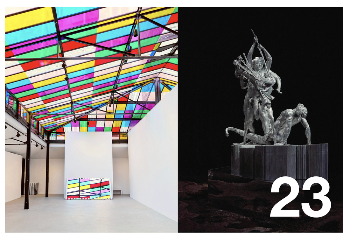 Daniel Buren et Miles Greenberg duo de choc