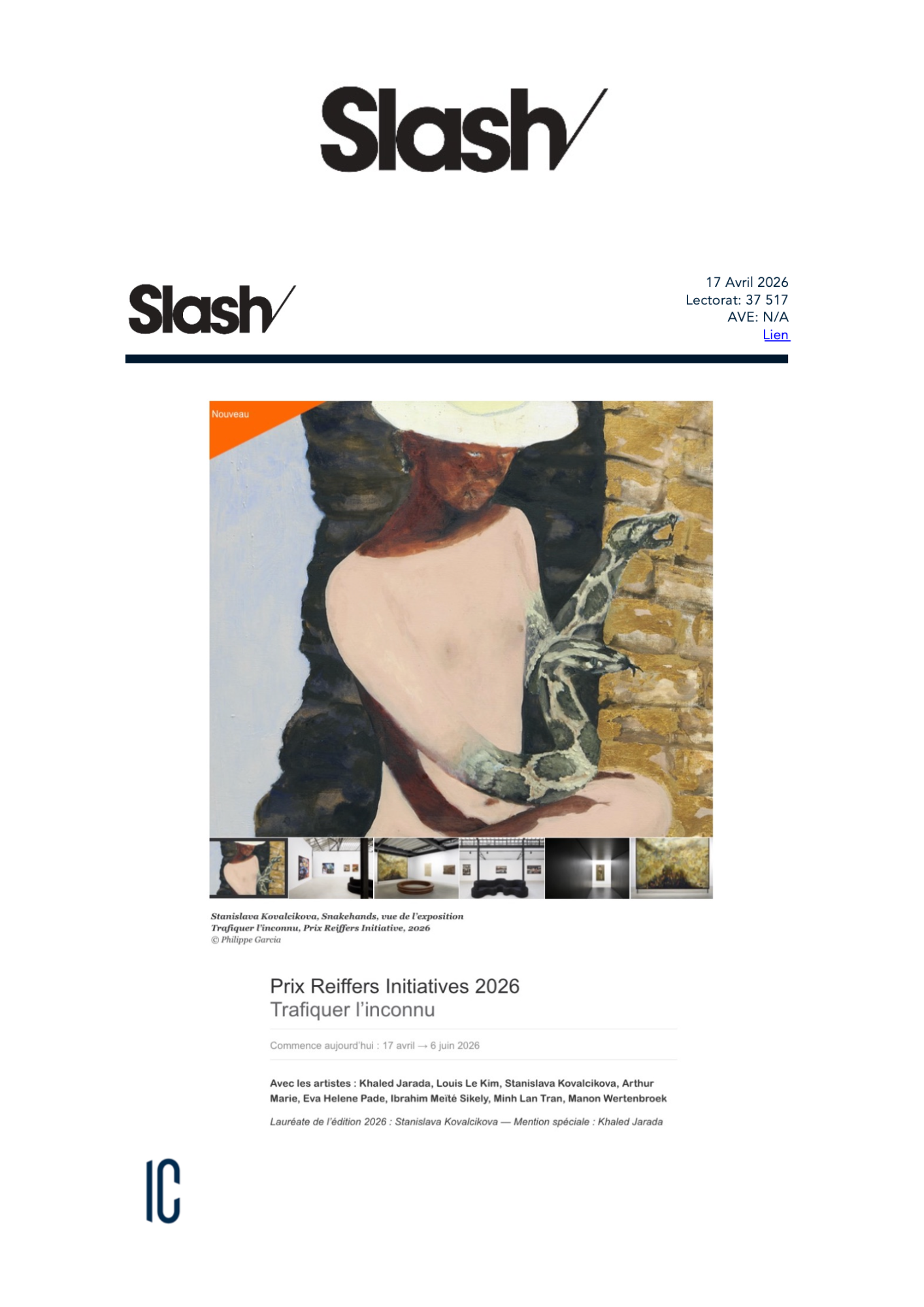 Prix Reiffers Initiatives 2026 - Trafiquer l'inconnu