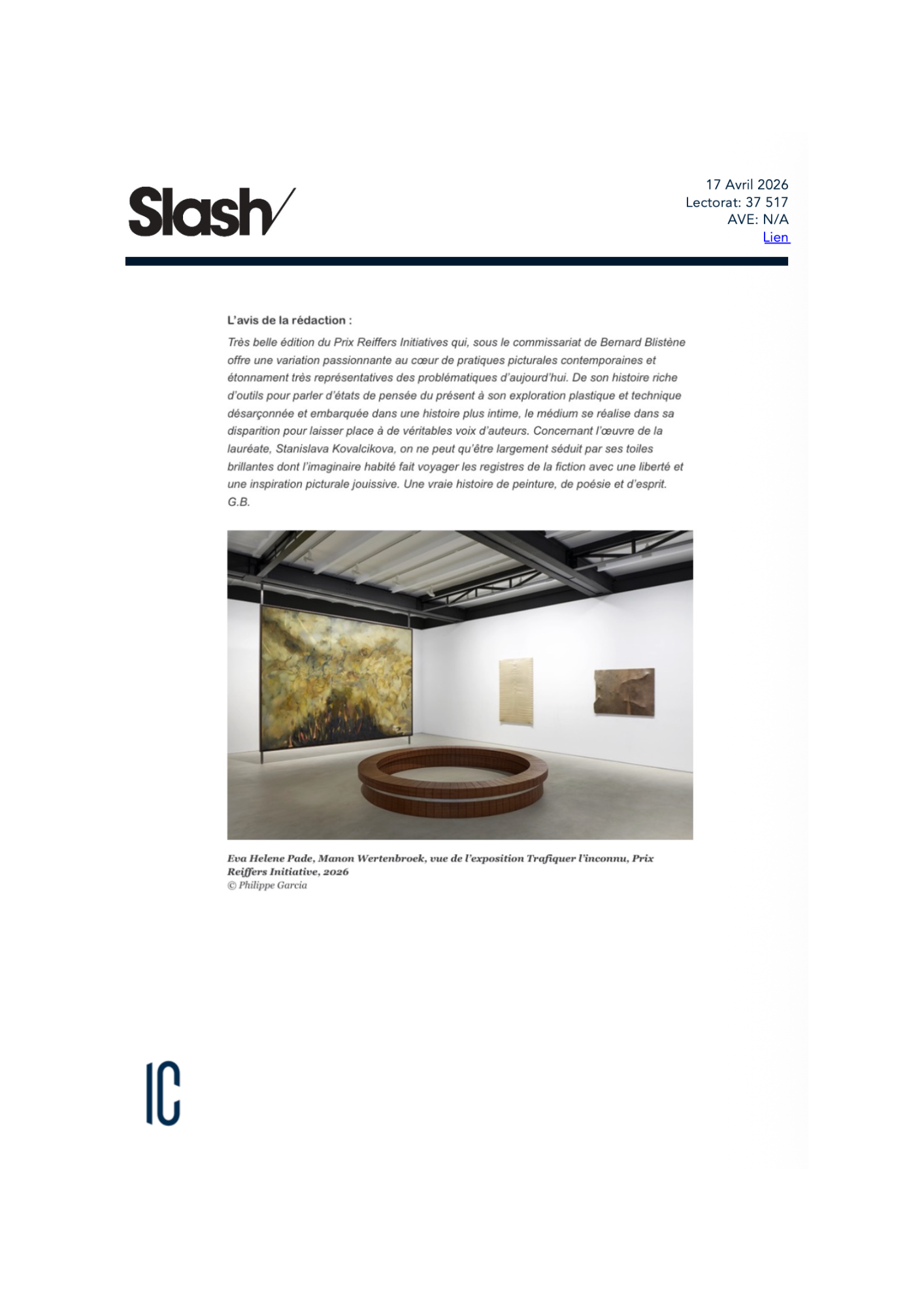 Prix Reiffers Initiatives 2026 - Trafiquer l'inconnu