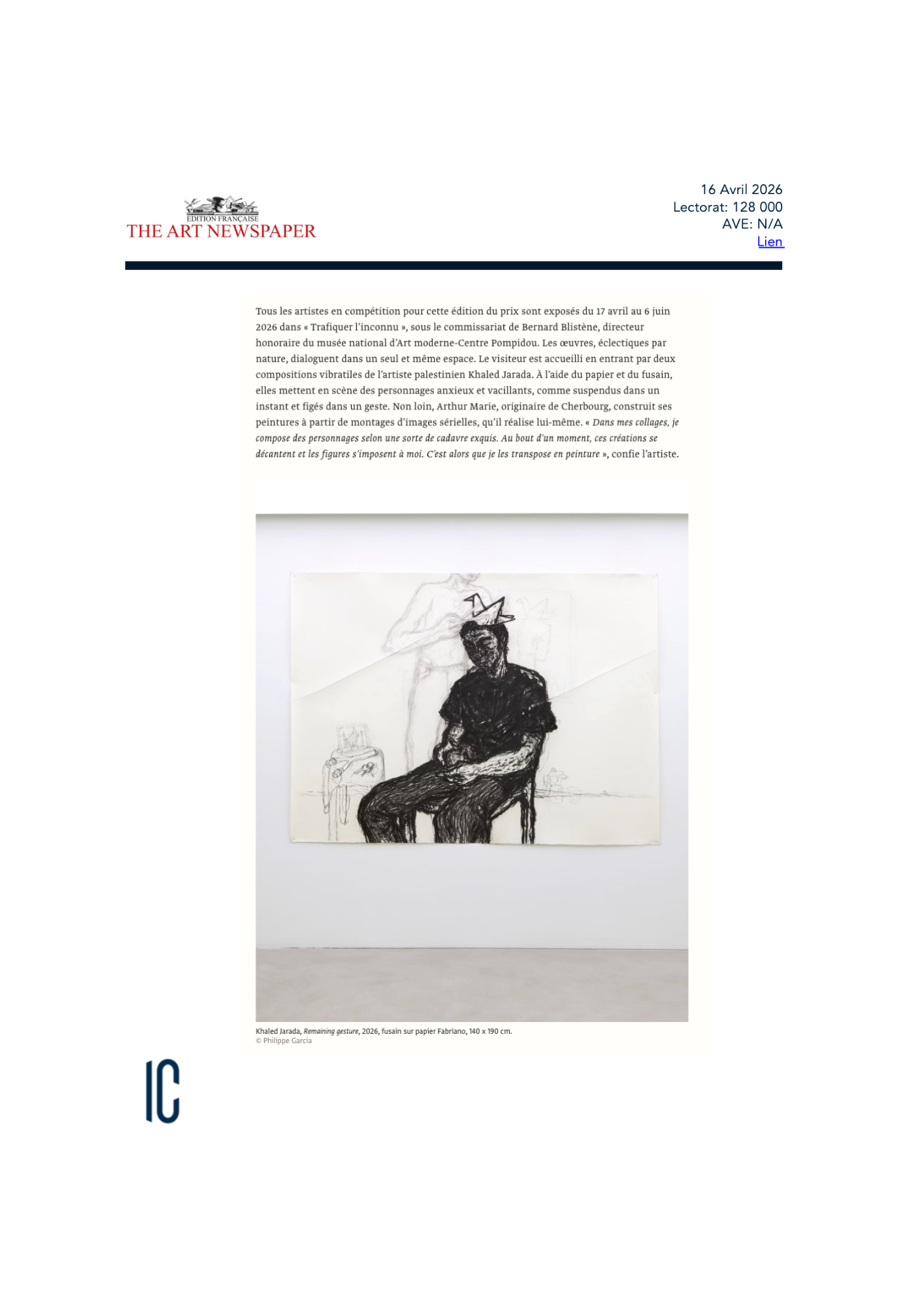 Stanislava Kovalcikova reçoit le Prix Reiffers Art Initiatives 2026